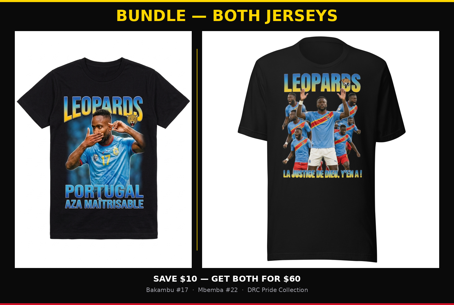 FimbuSports DRC Legends Bundle (Bakambu + Mbemba)